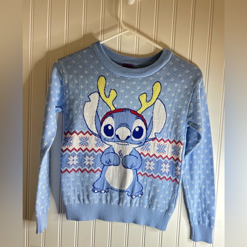 Disney Blue Sweater with Character Design